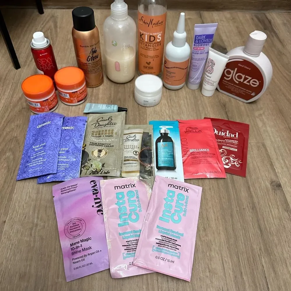 Assorted Hair Care Products Lot Set